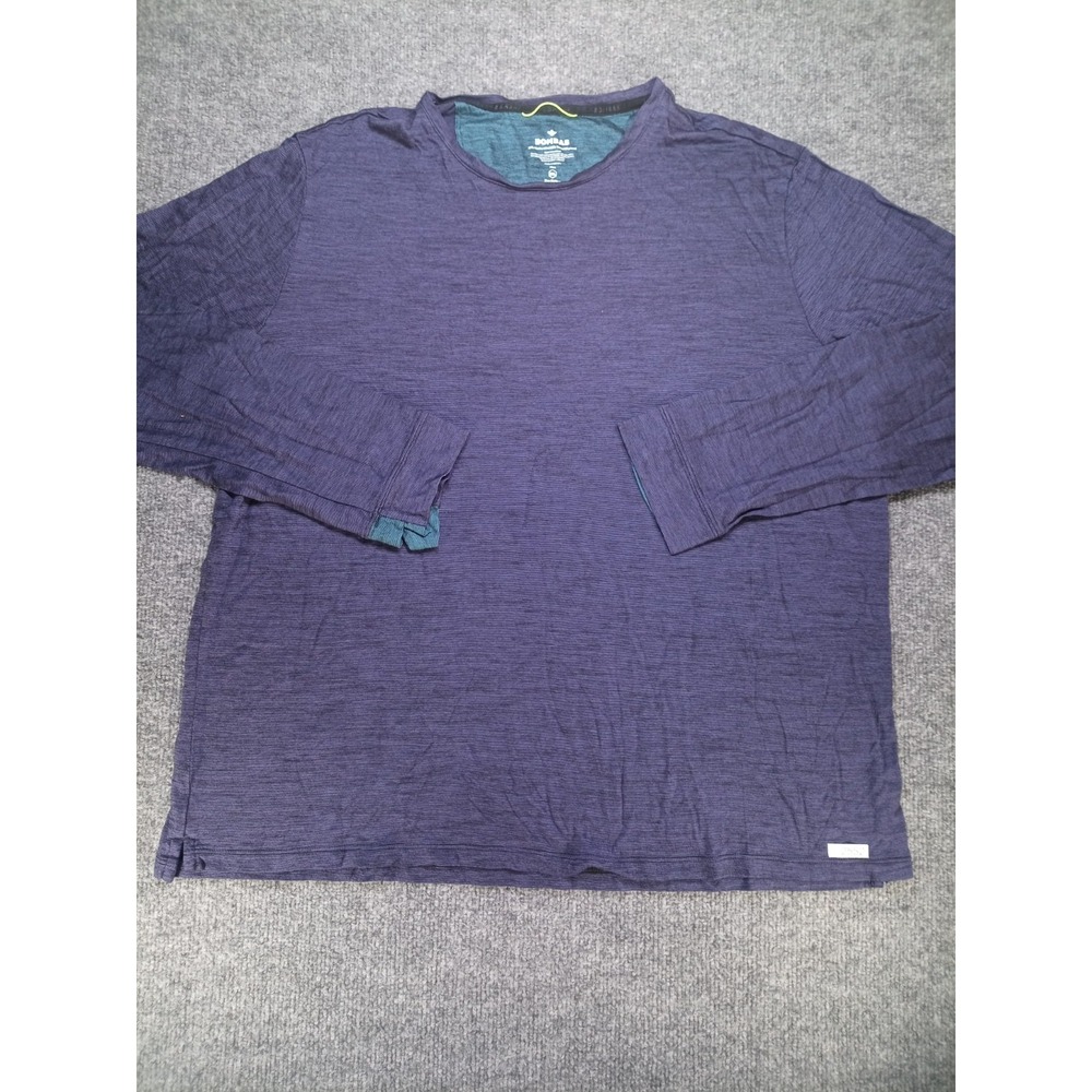 Bombas Shirt Mens 2XL SHRUNK Black Merino Wool Tencel Performance Tee